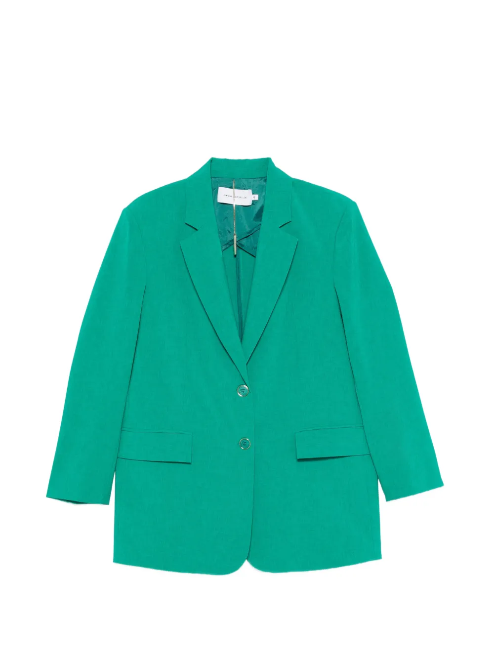 SIMONA CORSELLINI buttoned blazer - Verde