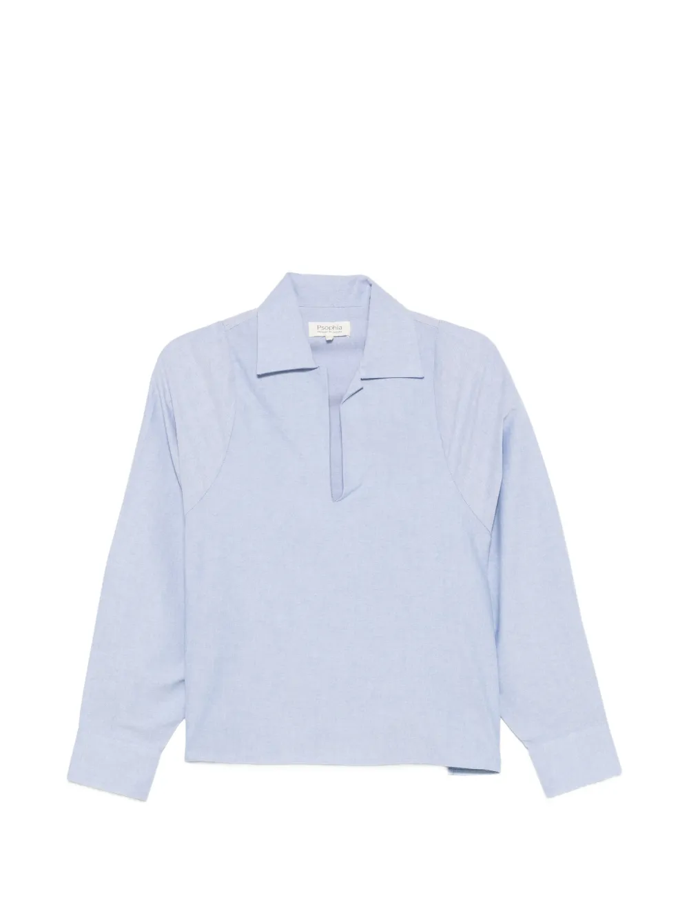 PSOPHIA spread-collar long-sleeve shirt - Blu