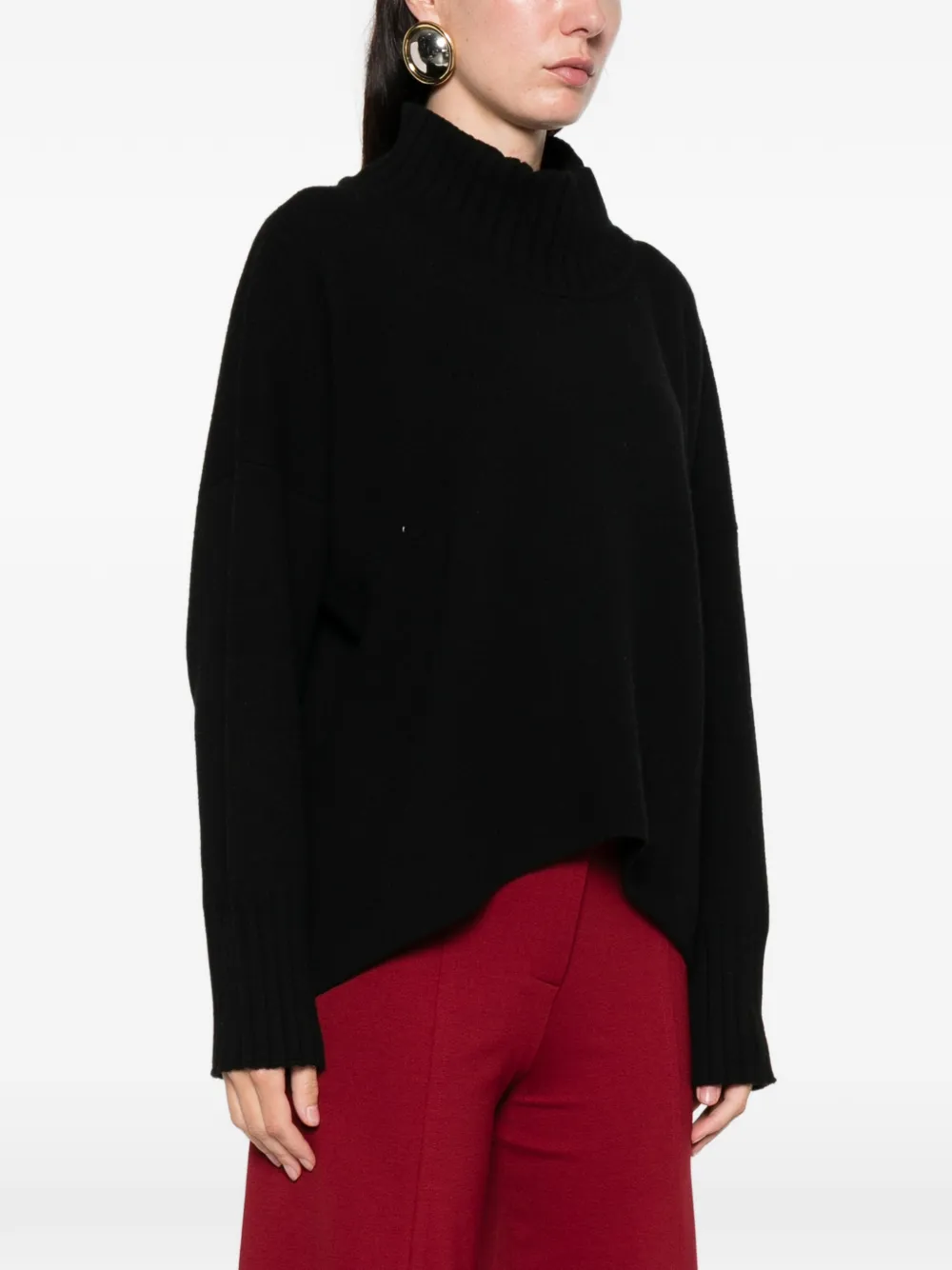 Liviana Conti Carlotta High-neck Sweater In Black