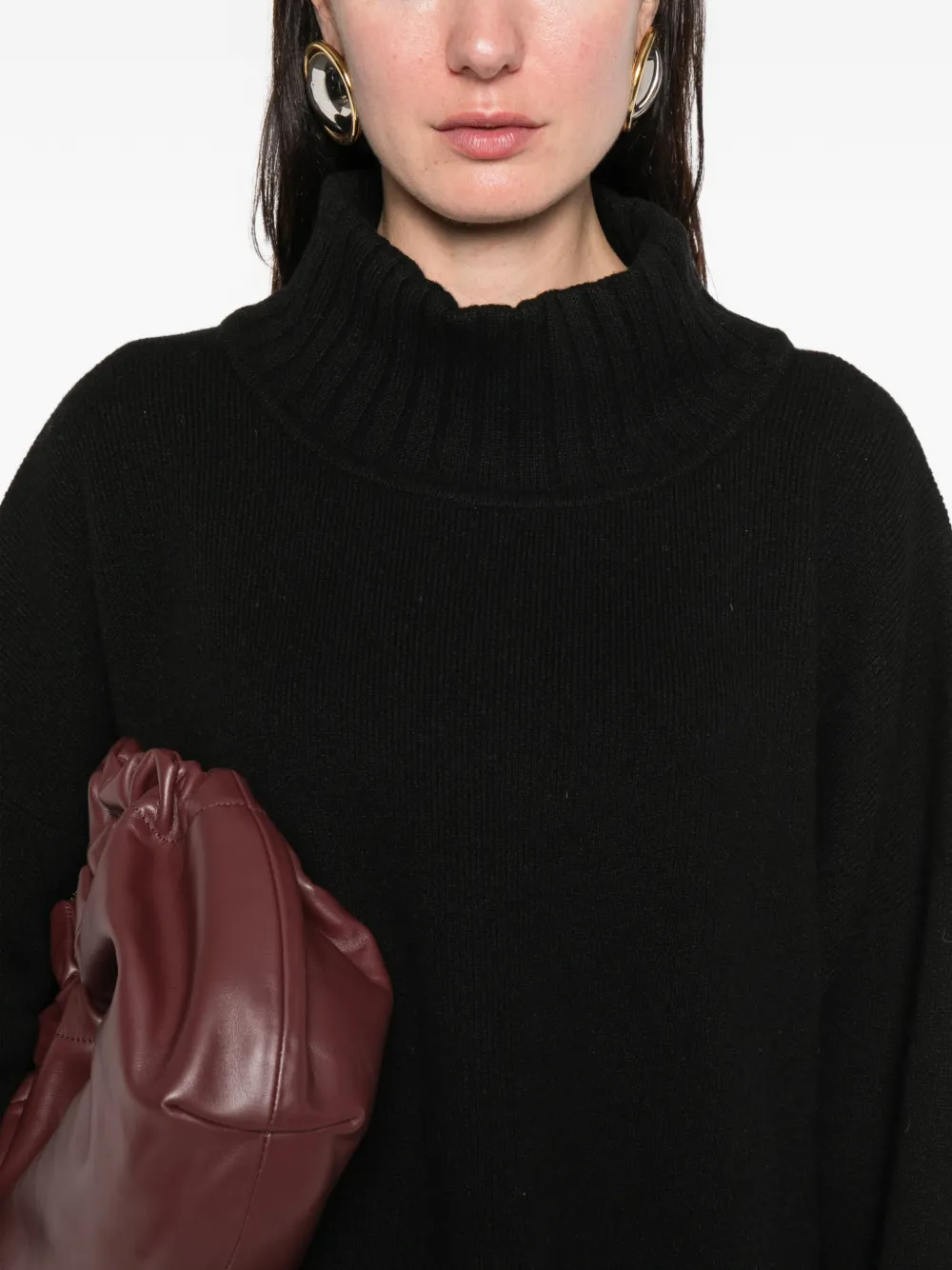 Liviana Conti Carlotta High-neck Sweater In Black
