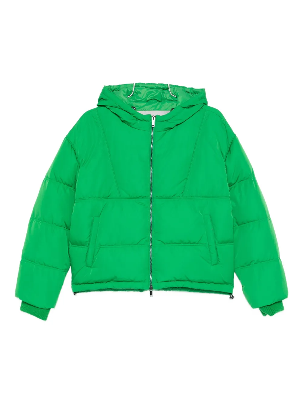 Iceberg Hooded Down Jacket In Green