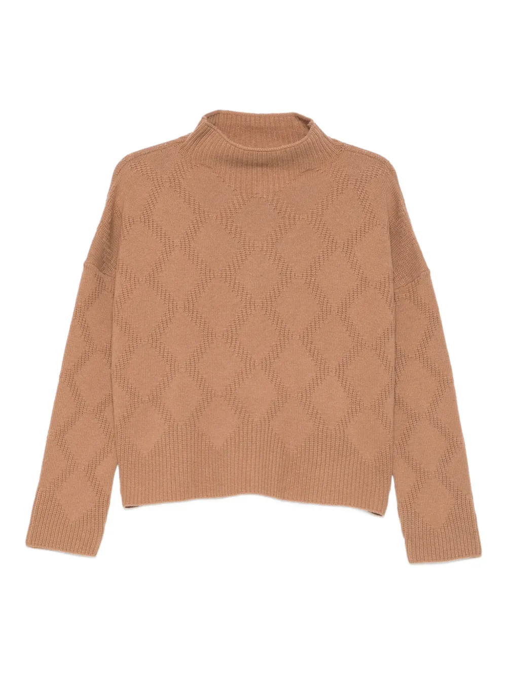 Liviana Conti Marta high-neck knitwear - Marrone