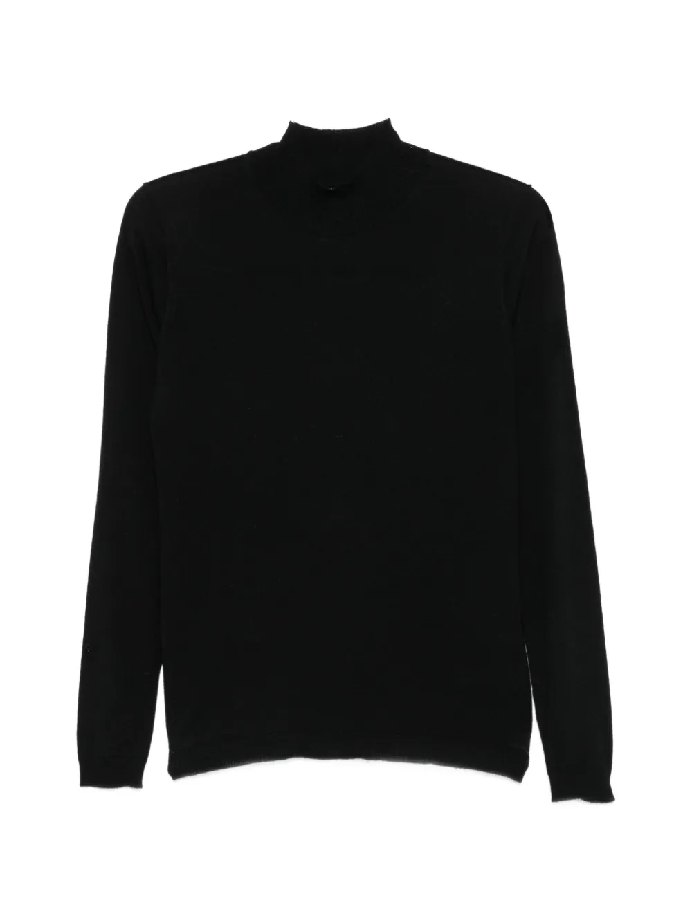 Psophia High-neck Long-sleeve Sweater In Black