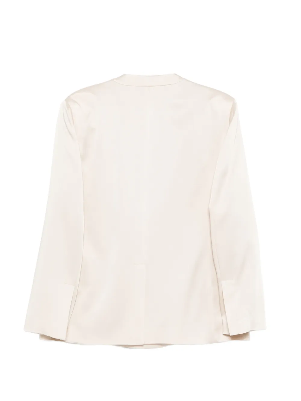 Liviana Conti Blazer met enkele knoop en lange mouwen Beige