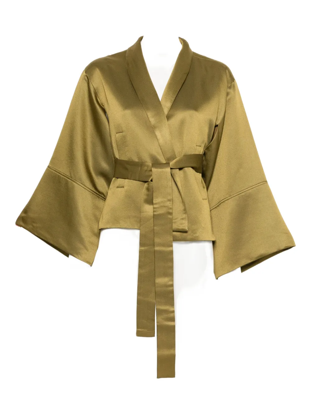 PSOPHIA Heritage tie-waist jacket - Verde