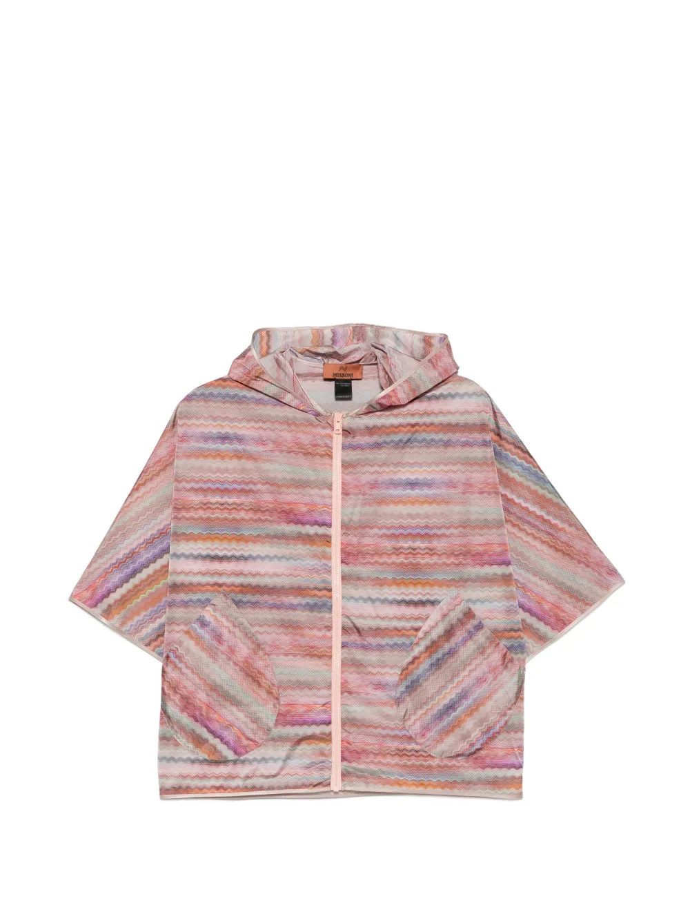 Missoni zigzag hooded jacket - Rot