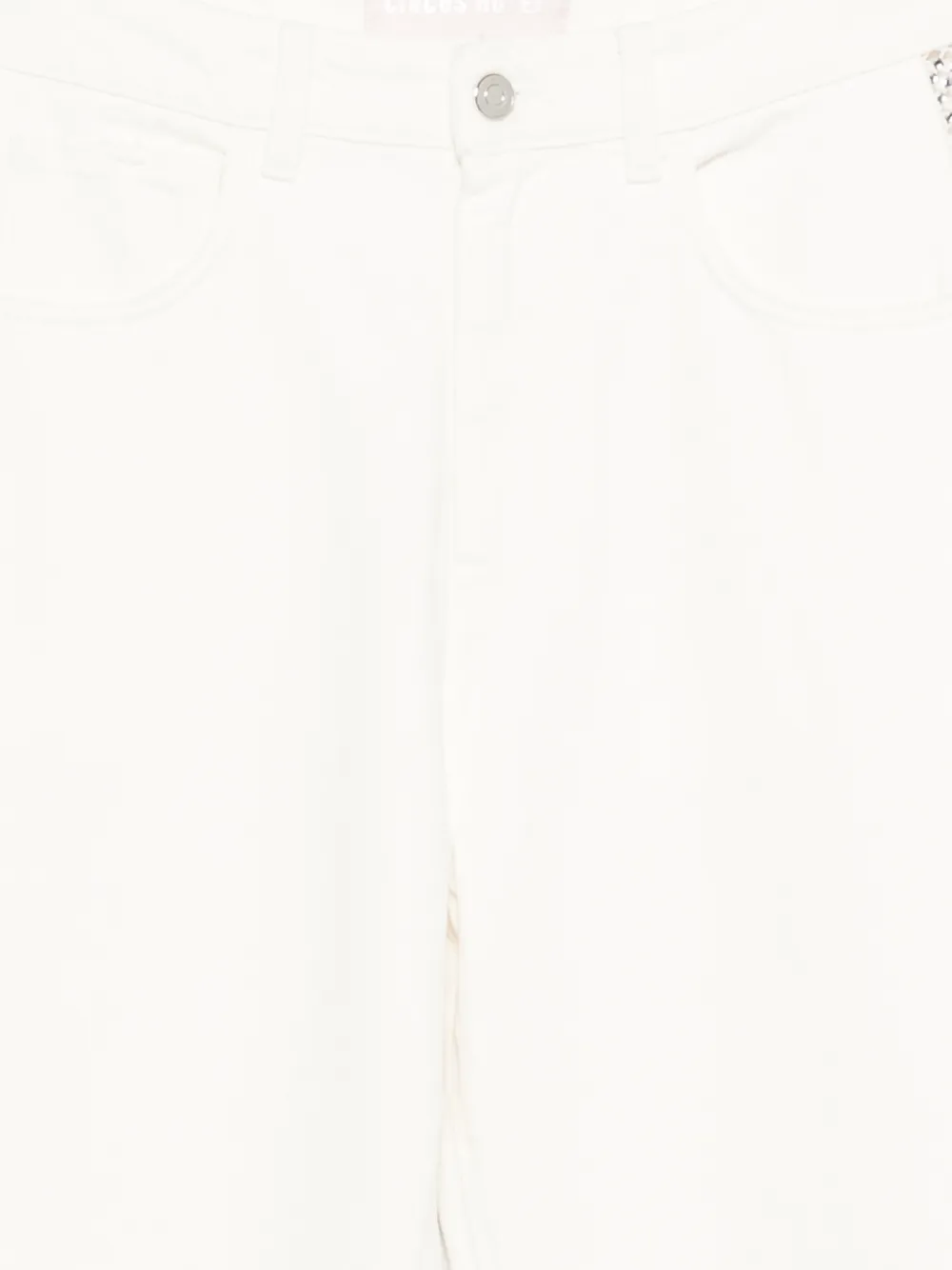  Circus Hotel Cotton Embellished Trousers - White 