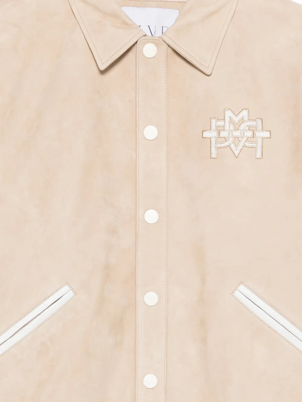  Mvp Wardrobe Appliqué Bomber Jacket - Neutrals 