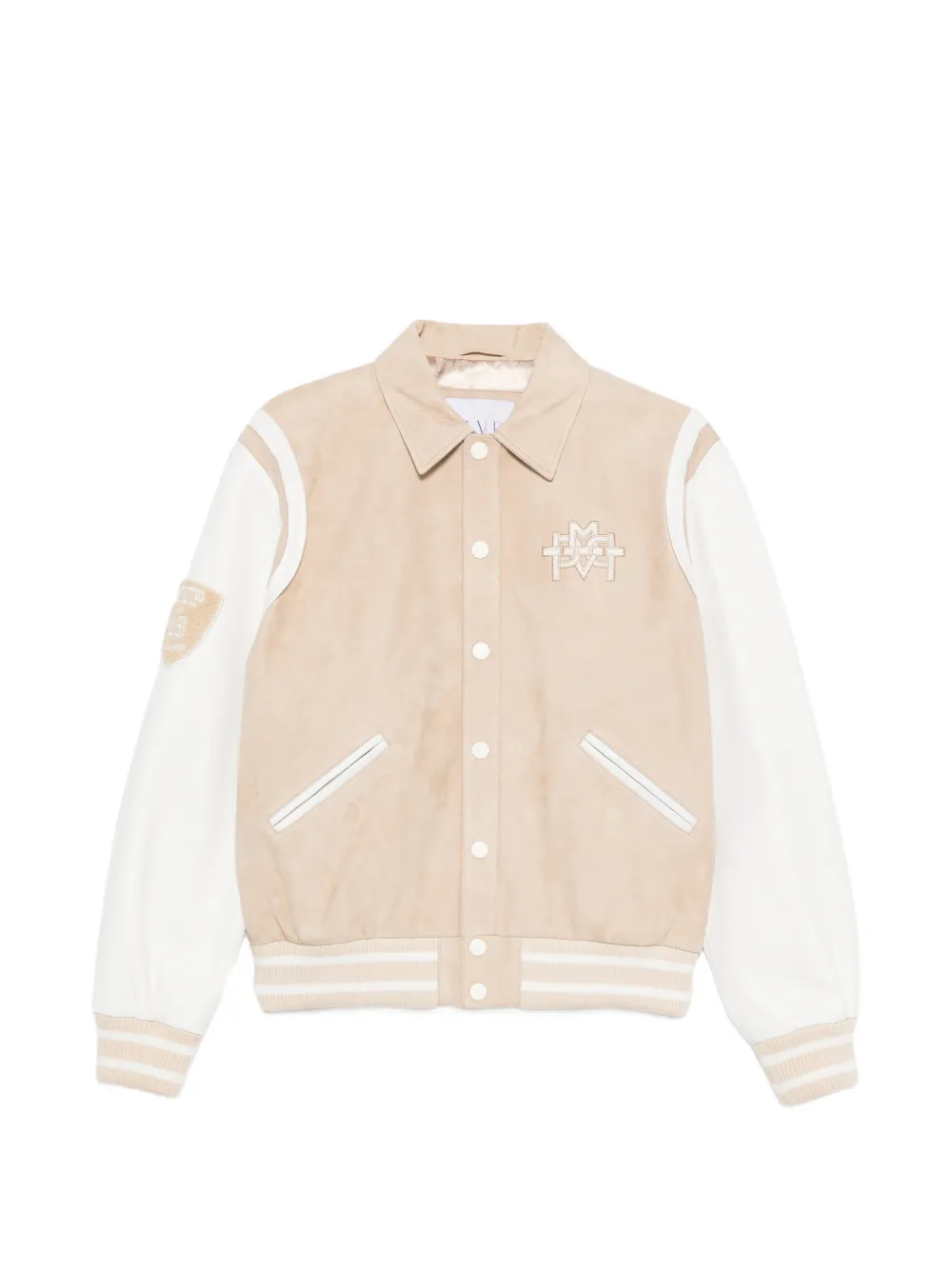 mvp wardrobe appliqué bomber jacket - Toni neutri
