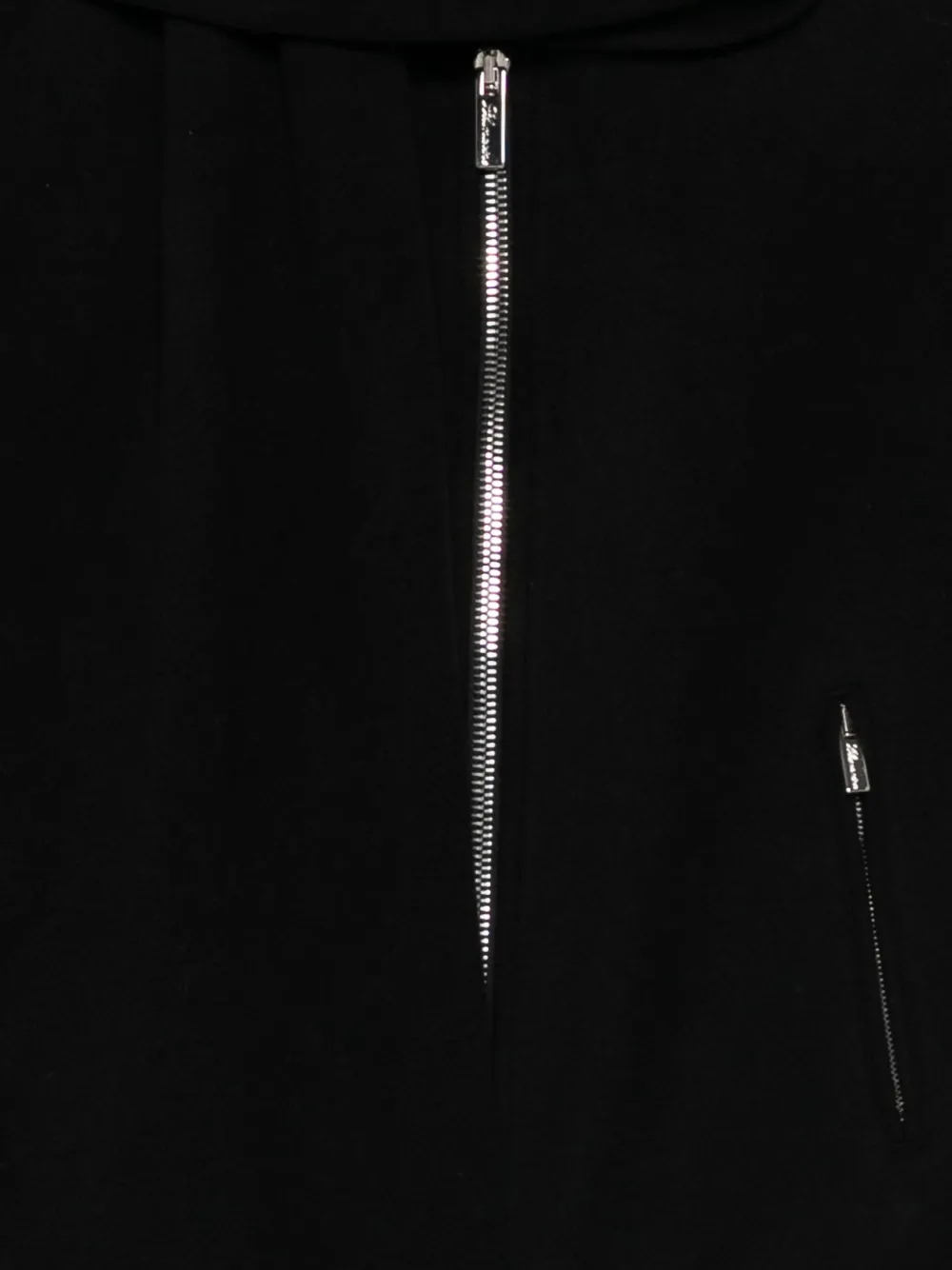 Blumarine Giaccone Zip-up Bomber In Black