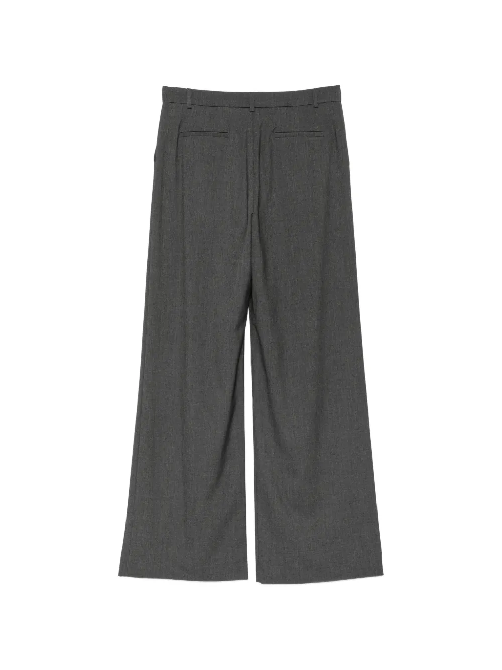 Blugirl Broek met logoknoop en plooien Grijs