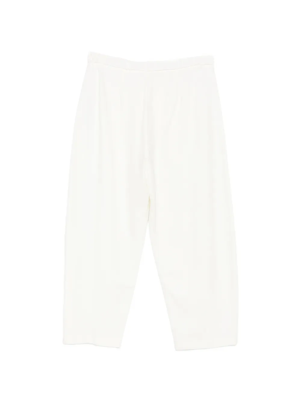 Liviana Conti Geplooide broek met knoop Beige