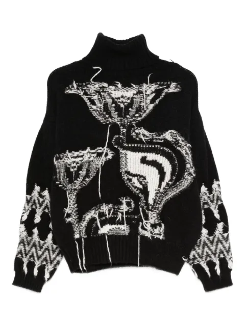 Circus Hotel suéter con cuello vuelto y motivo