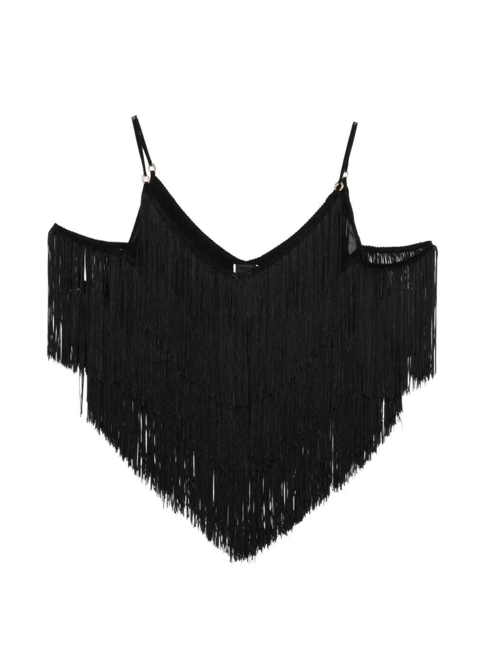 PINKO Giappone fringe-embellishment blouse - Nero