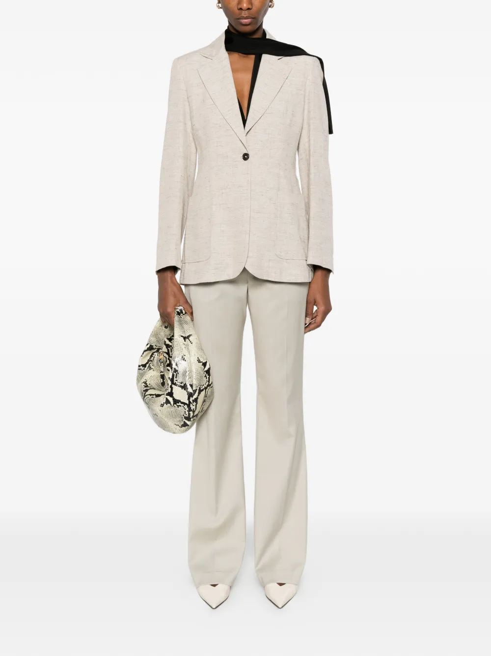  Erika Cavallini Single-breasted Pocket Jacket - Neutrals 