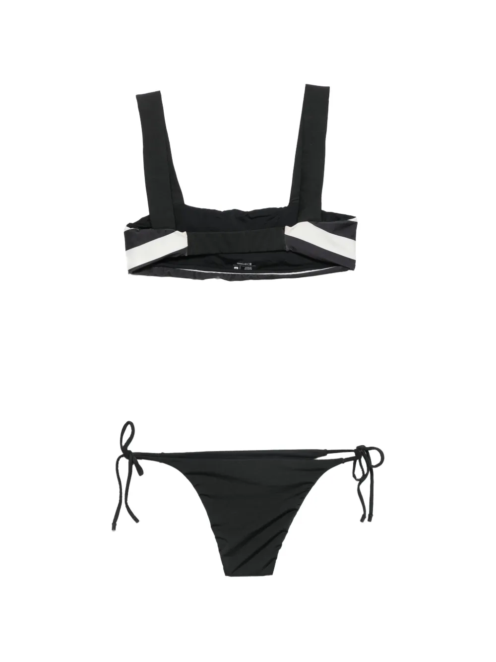  Osklen Bikini A Rayas - Negro 
