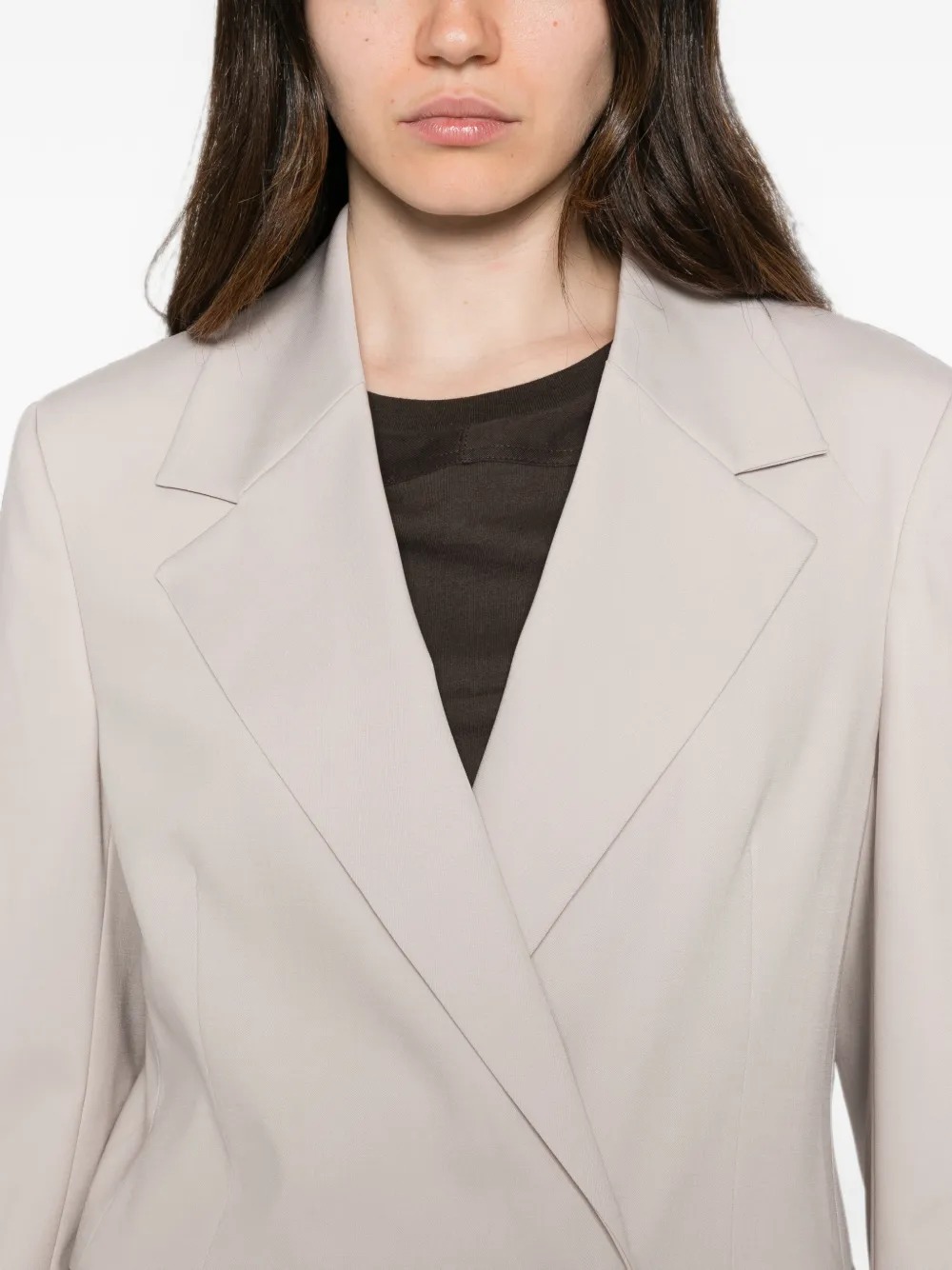 Liviana Conti Blazer met dubbele rij knopen Paars