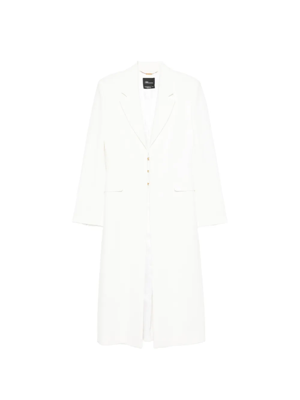Blumarine peak-lapel coat - Weiß