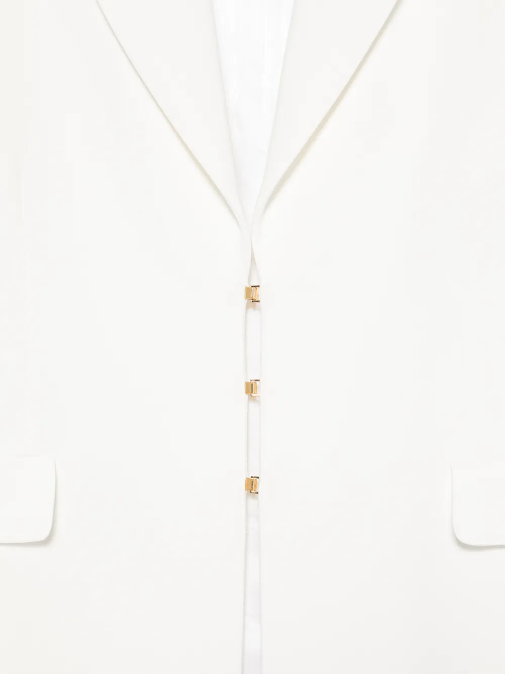  Blumarine Peak-lapel Coat - White 