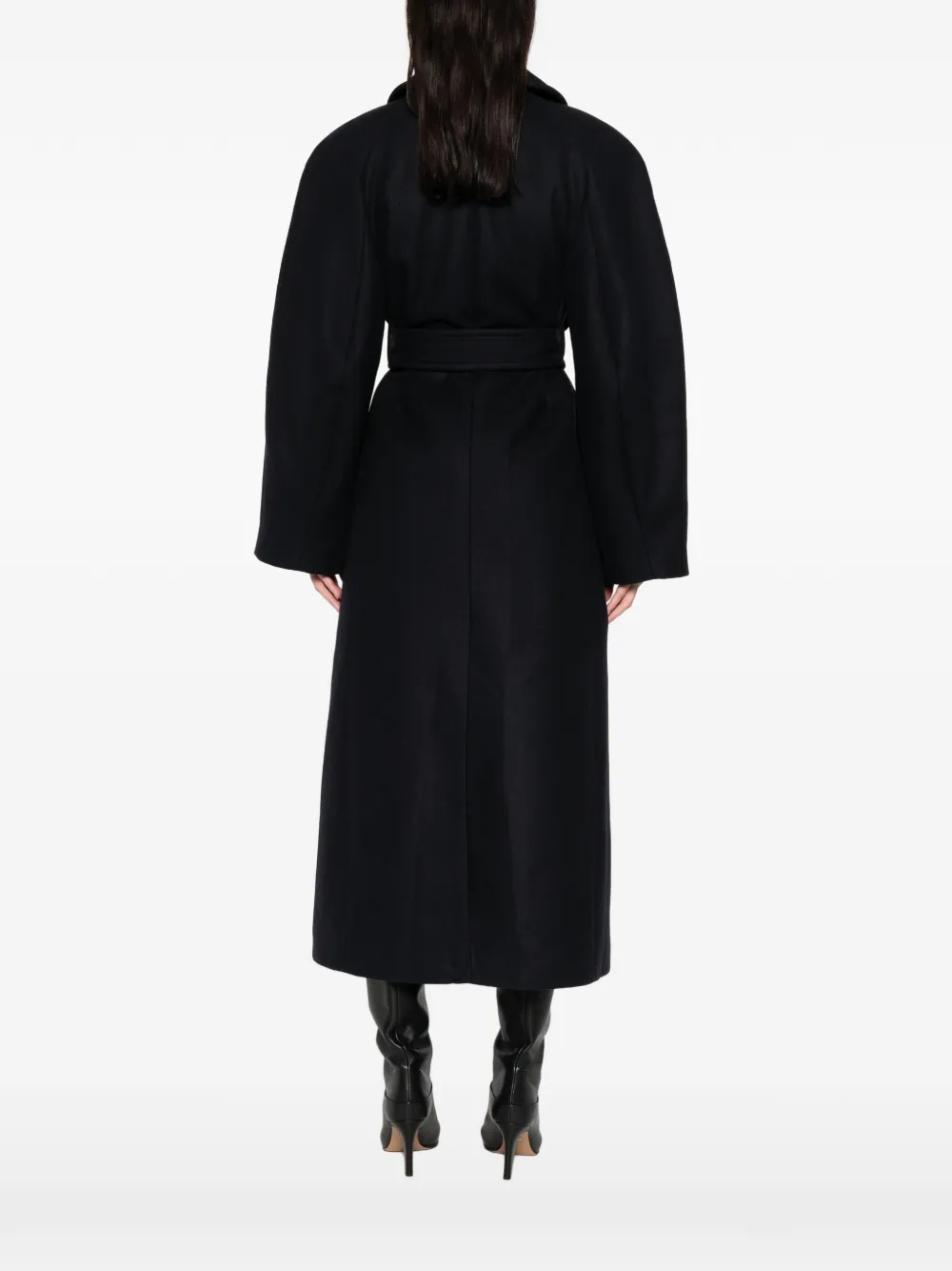 Erika Cavallini Diletta Belted Coat In Black