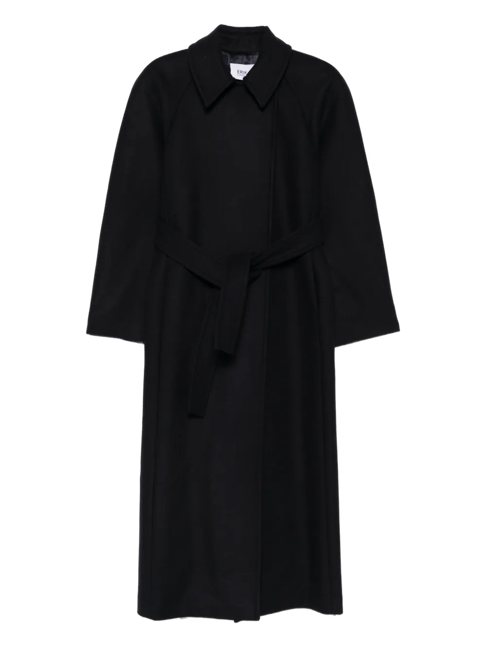 Erika Cavallini Diletta Belted Coat In Black