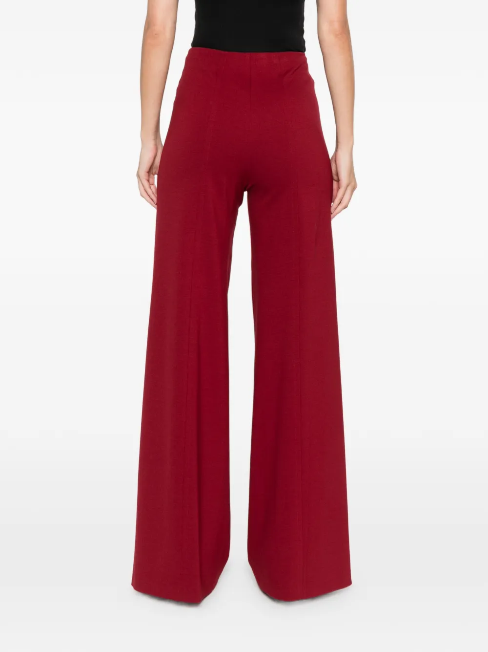 Liviana Conti Broek met naaddetail Rood