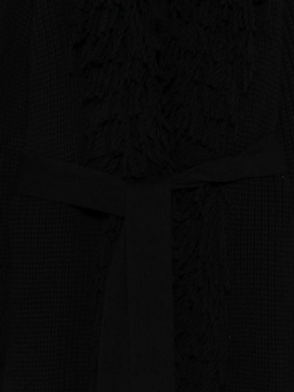  Blumarine Fringed Coat - Black 