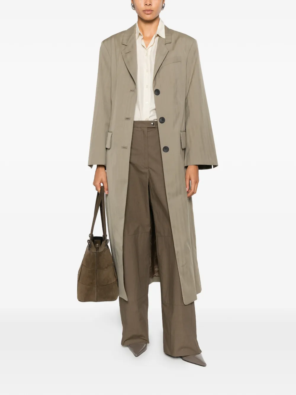 By Malene Birger Rosett blazer met knoopsluiting Groen