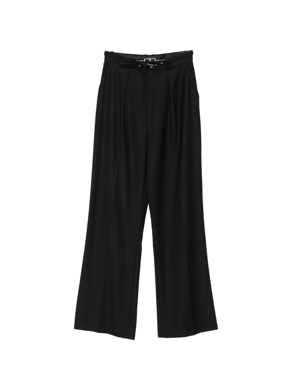 Elisabetta Franchi belted pleated trousers - Schwarz