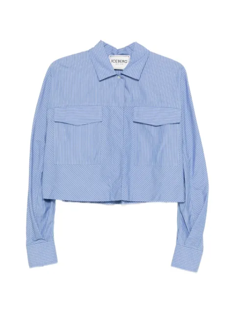 Iceberg striped pocket shirt