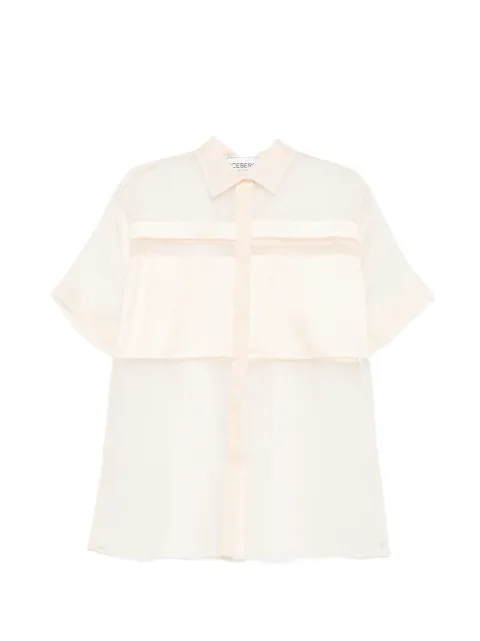 Iceberg panelled short-sleeve shirt