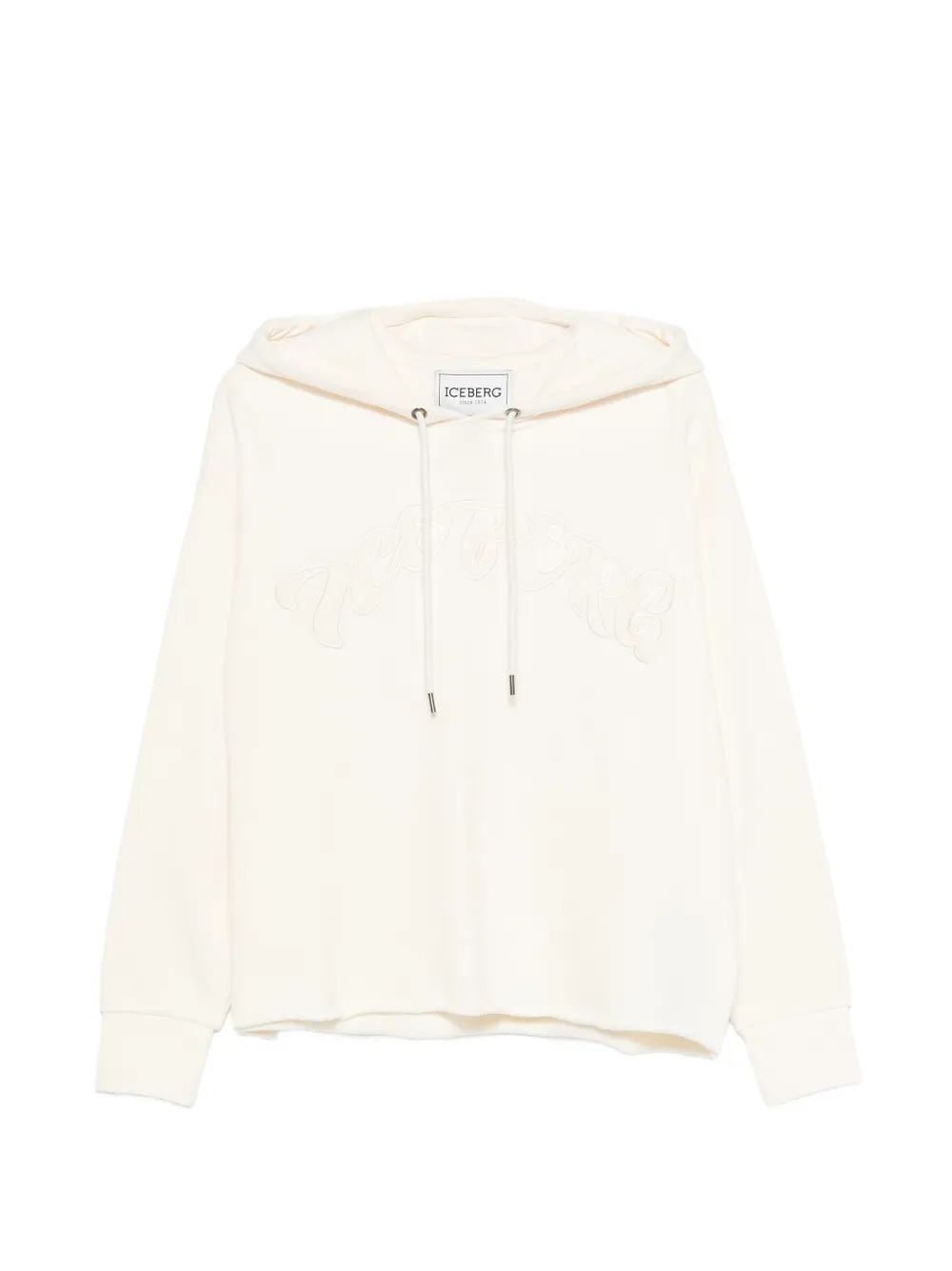 Iceberg hooded graphic hoodie - Bianco