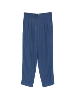 Miu Miu garment-dyed Gabardine Pants | Blue | FARFETCH