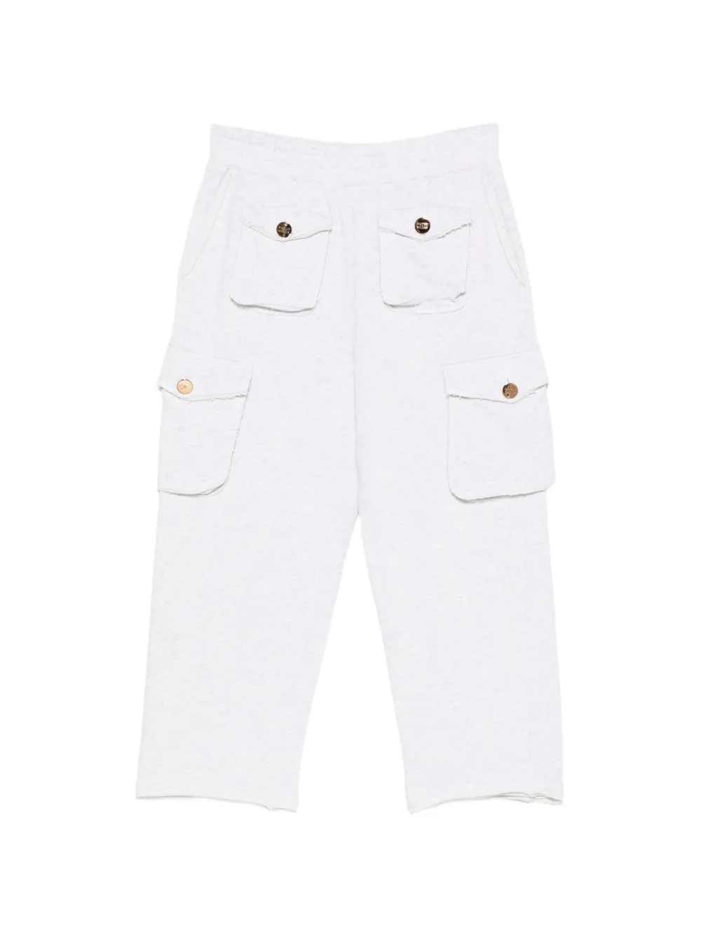 Elisabetta Franchi raw-cut cargo pants - Grigio