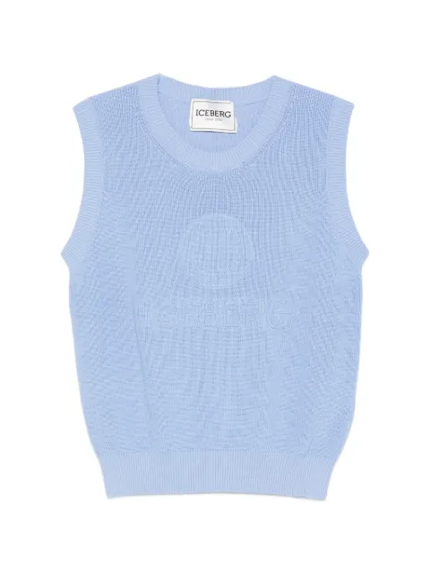Iceberg chaleco con cuello redondo