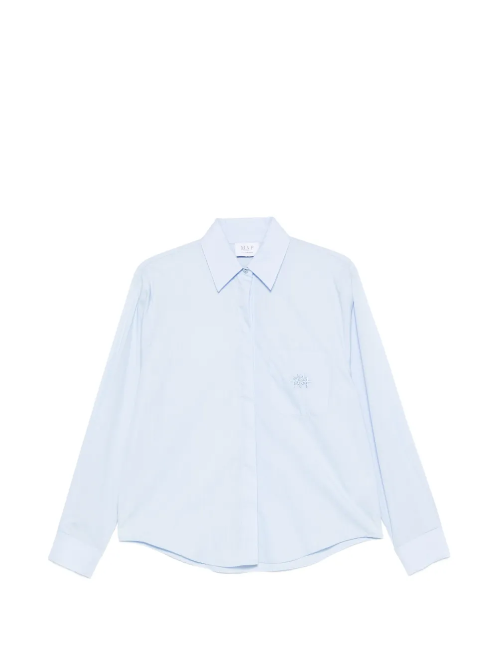 mvp wardrobe Camicia con logo ricamato - Blu