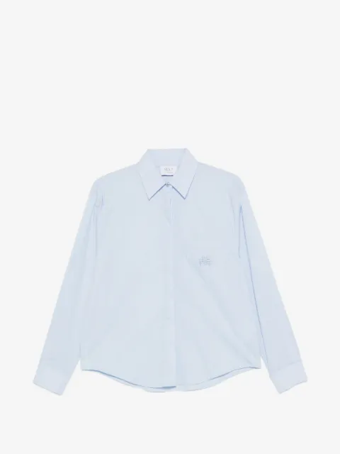 mvp wardrobe logo-embroidered shirt