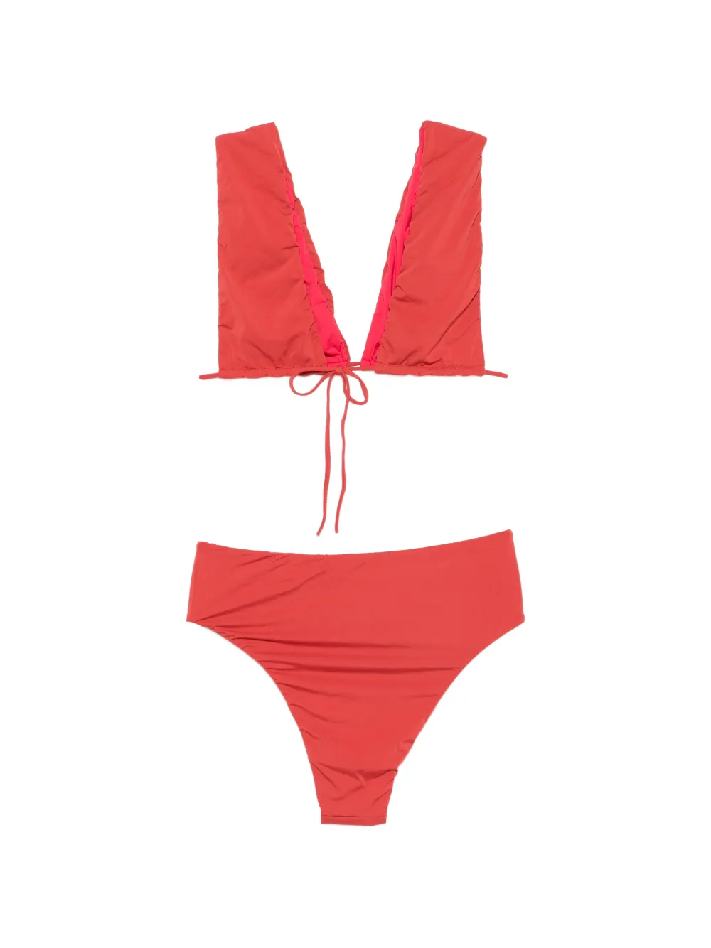 Osklen Bikini met watervalsluiting Rood