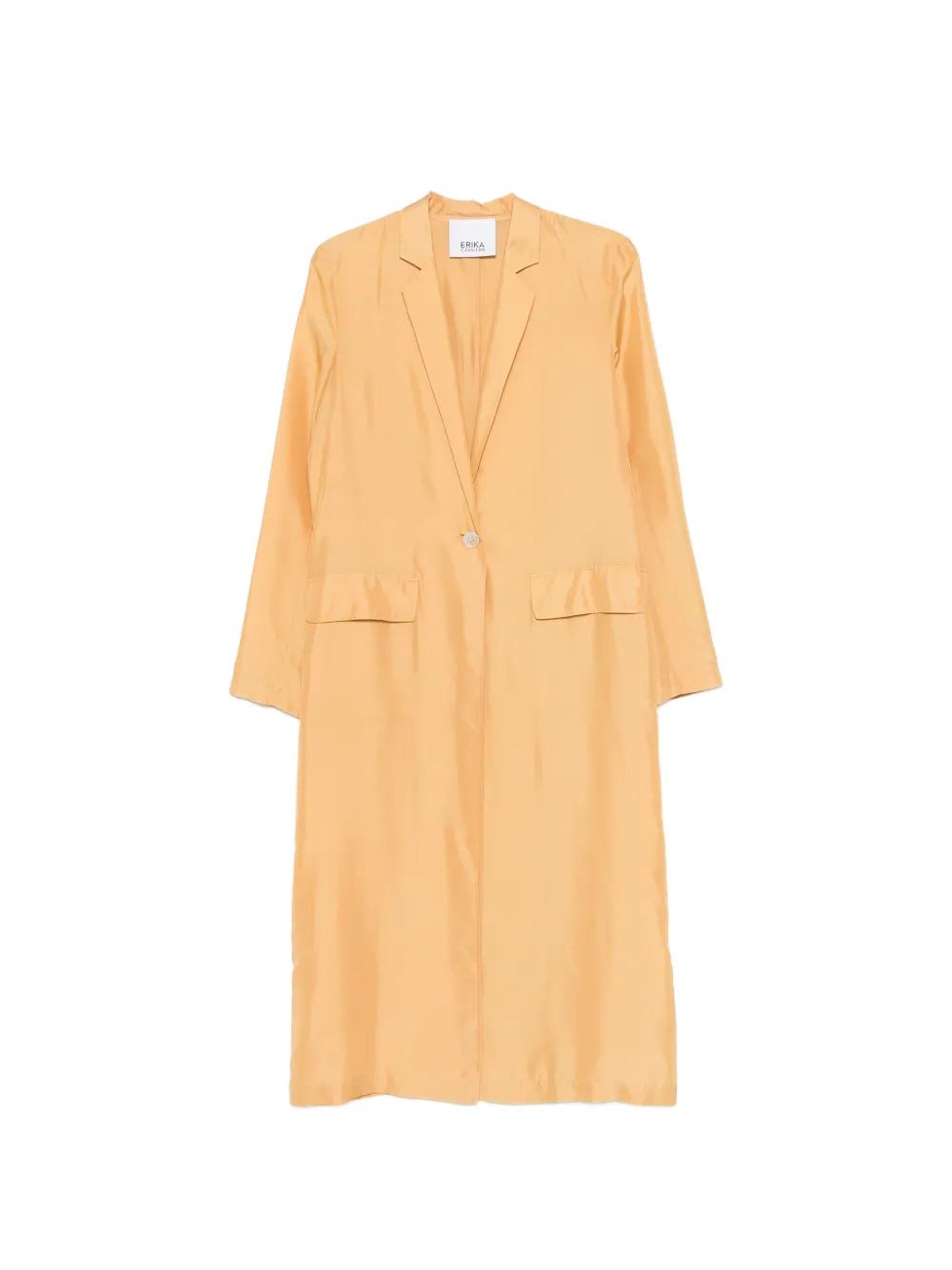 Erika Cavallini pocket single-breasted coat - Arancione