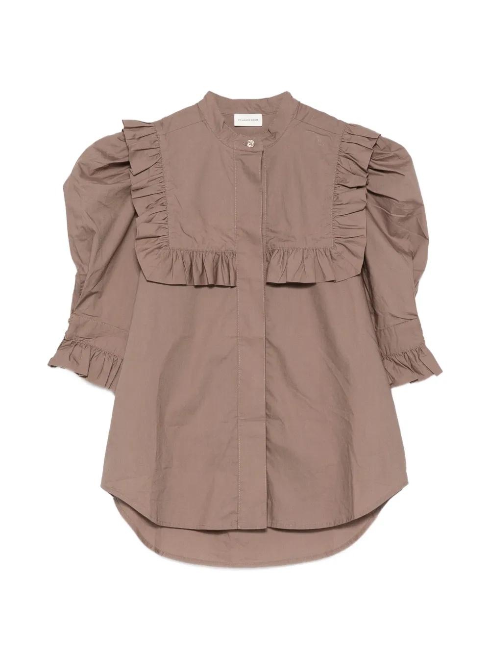 By Malene Birger Oia Bluse mit Puffärmeln - Braun