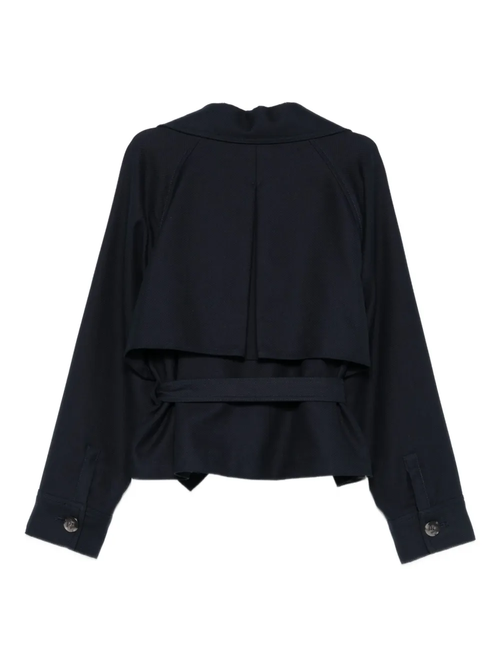 Ba&sh Lonnie Belted Double-breasted Jacket In Blue