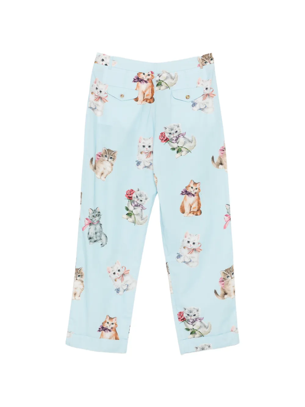 Kitten Print Trousers