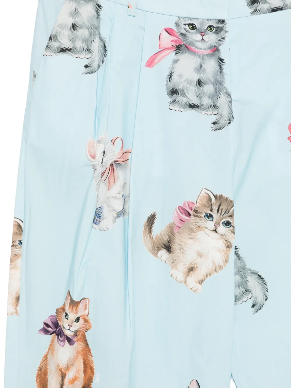 Kitten Print Trousers