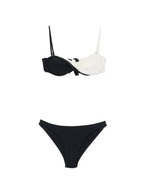 Água de Coco twist-detail bikini top