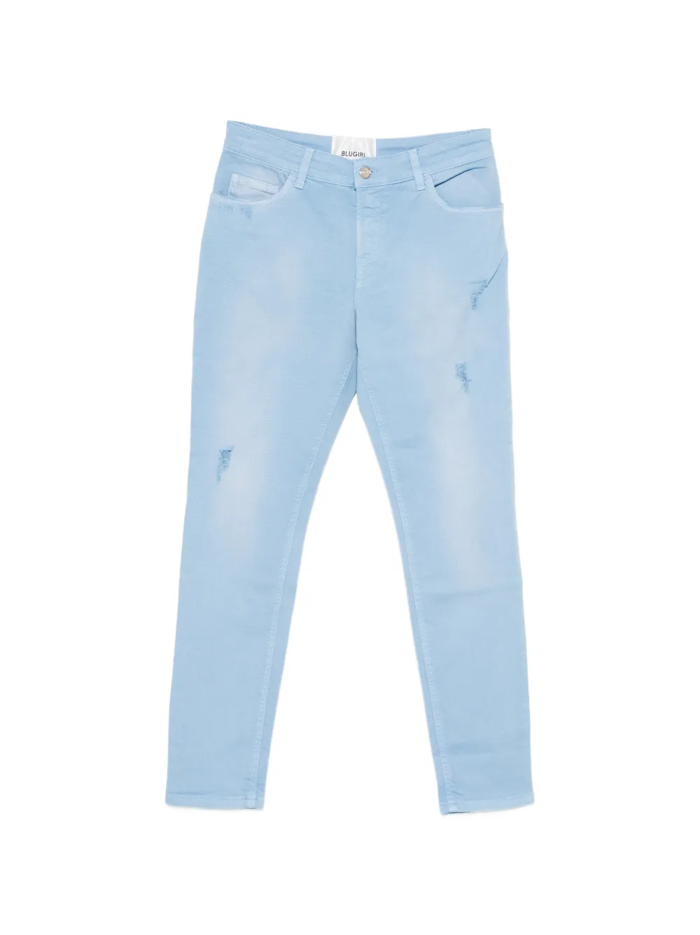 Blugirl Hose im Distressed-Look - Blau