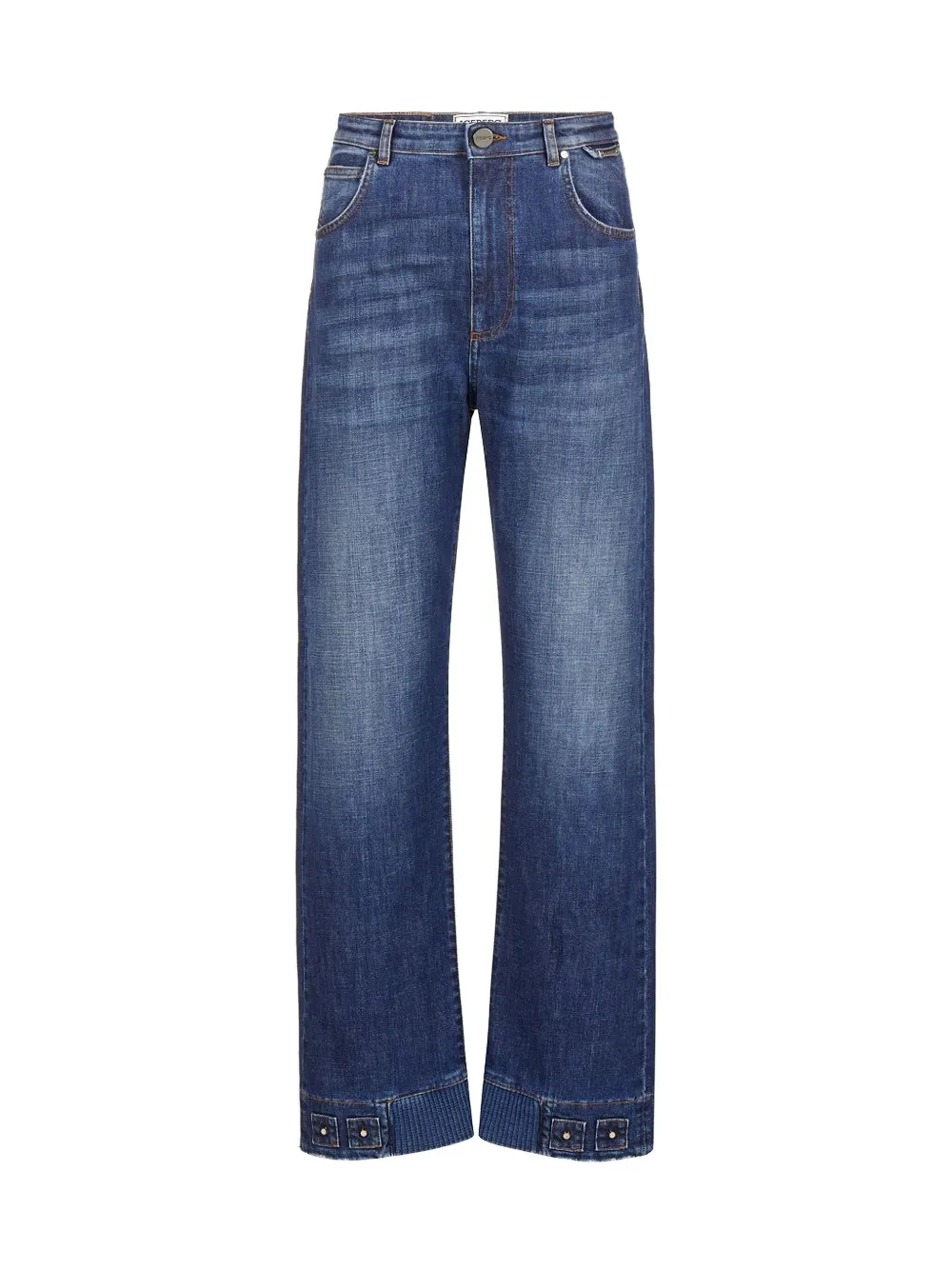 Iceberg Embellished Jeans In Blue
