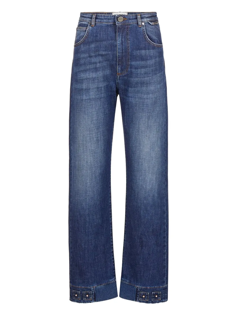 Iceberg Embellished Jeans In Blue