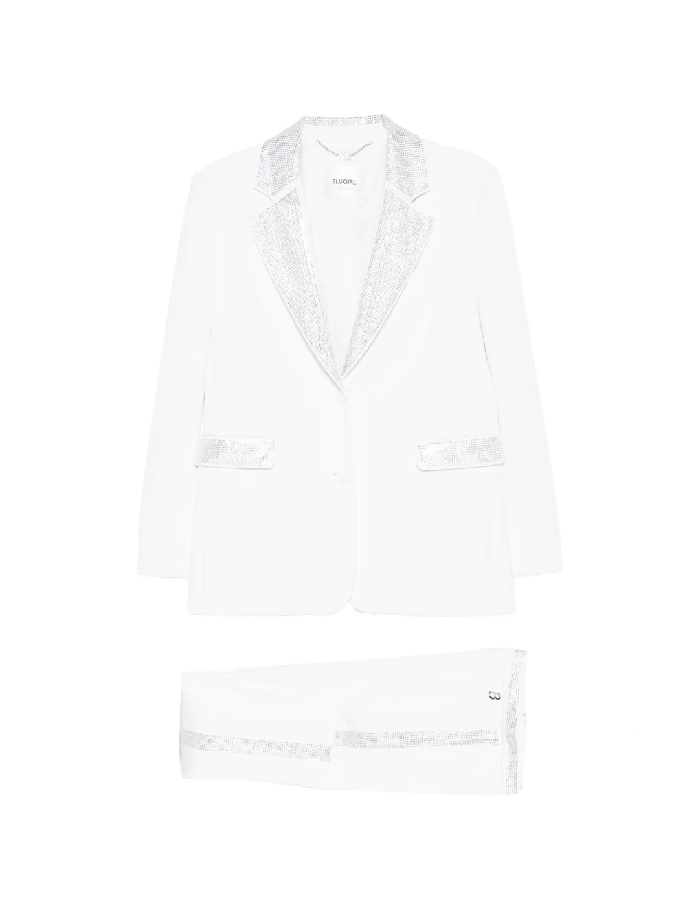 Blugirl embellished suit - Bianco