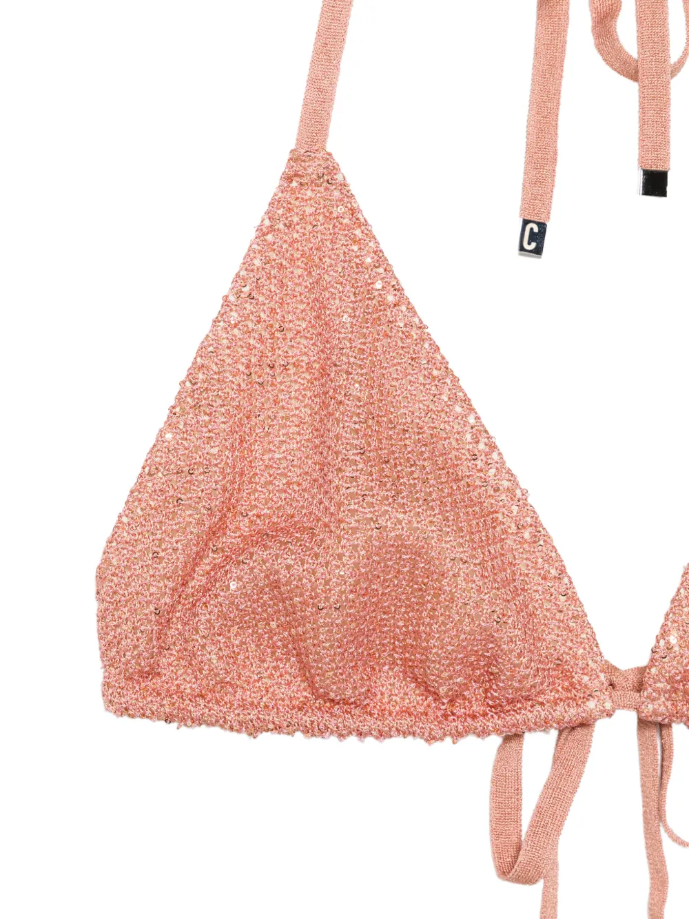  Circus Hotel Bikini Con Apliques - Rosa 