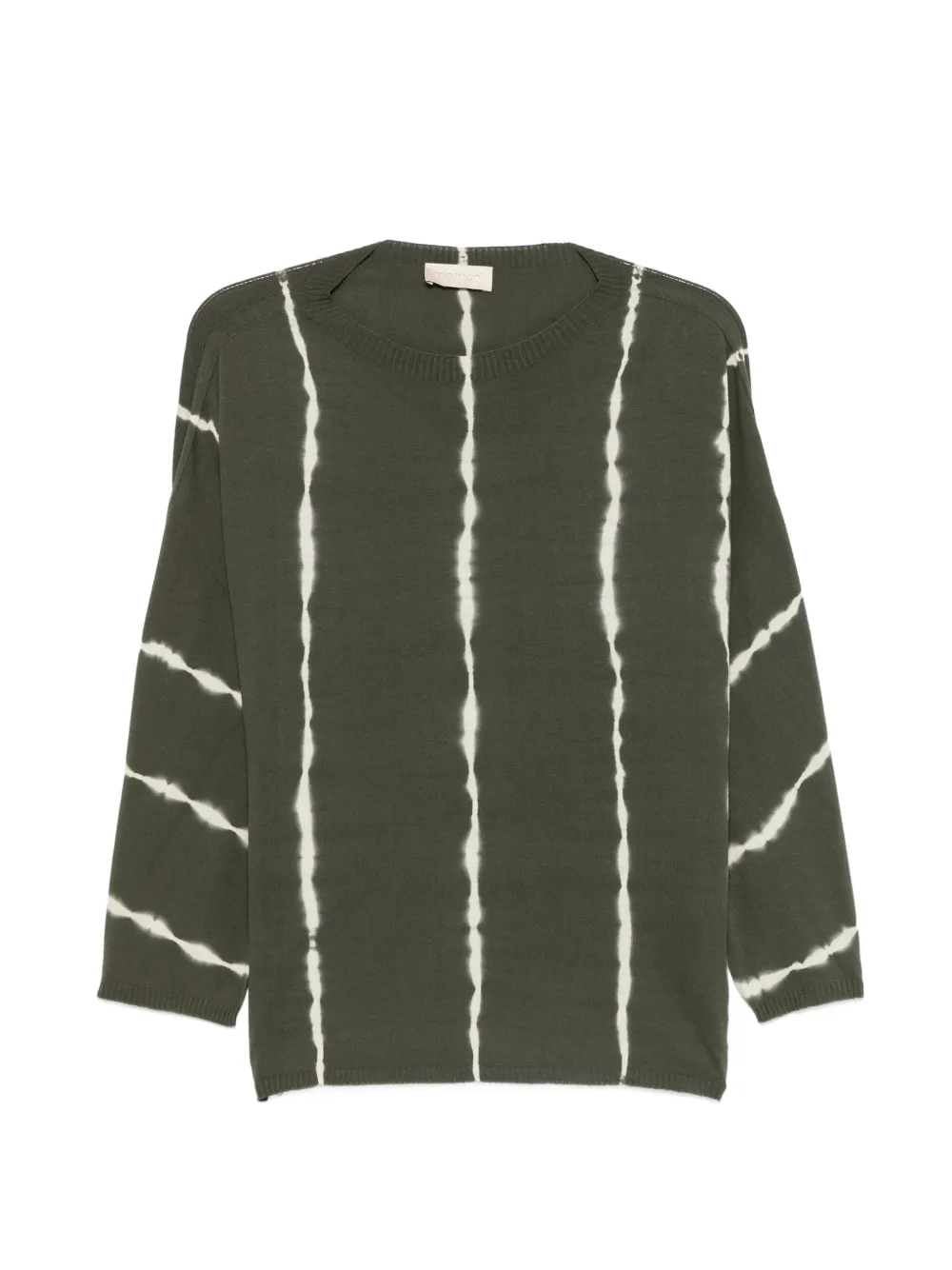 MOMONÌ Domingo tie-dye boat-neck sweater - Grün